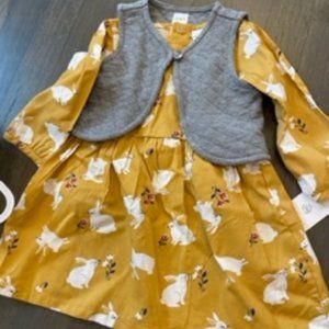 Bunny Girl's Dress - 2 piece